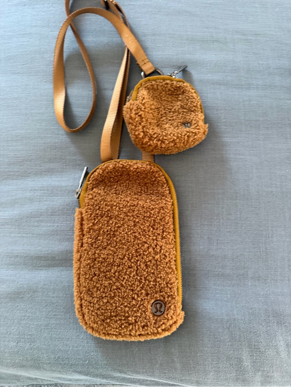 lululemon athletica Sherpa Phone Crossbody Pouch in Caramel Brown